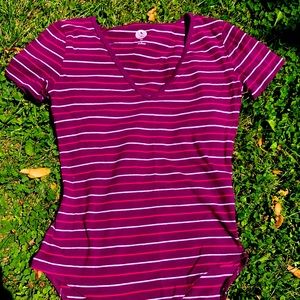 V-neck one piece body suit